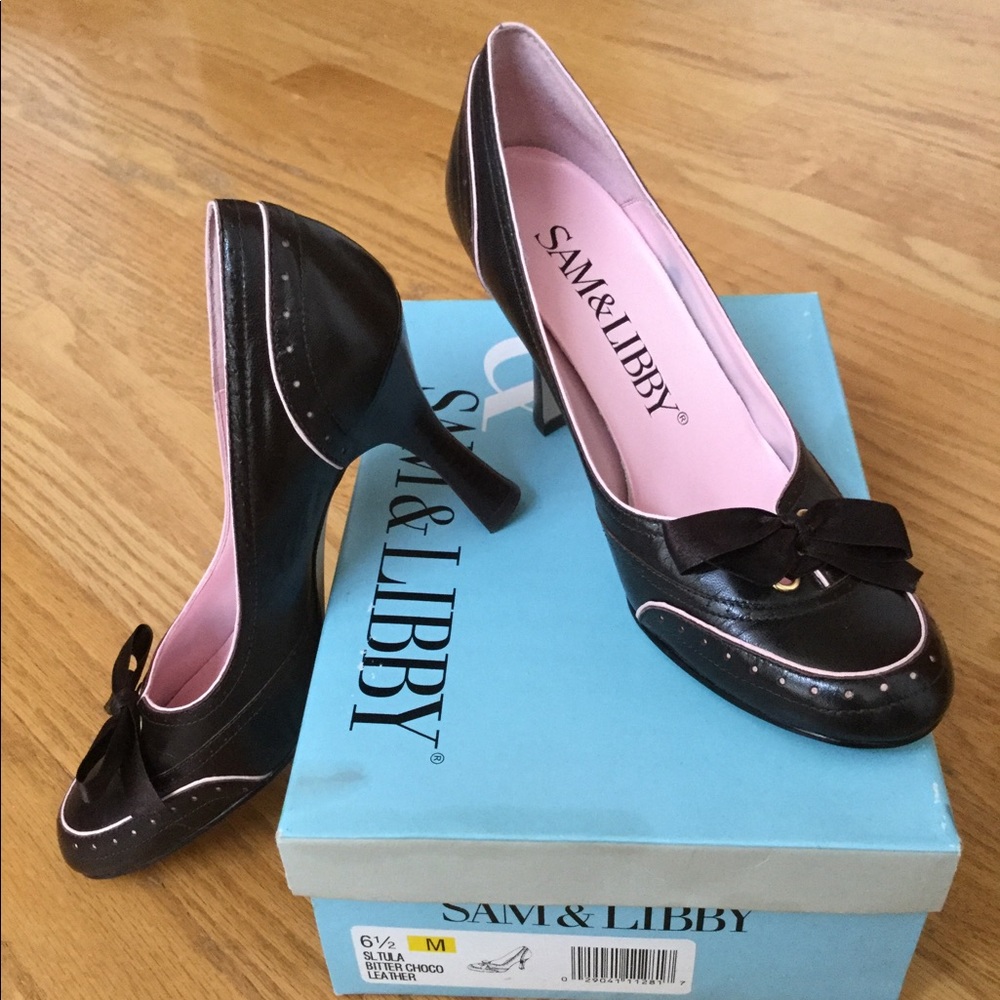 NIB Sam & Libby Vintage Menswear Style Pump
